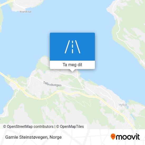 Gamle Steinstøvegen kart