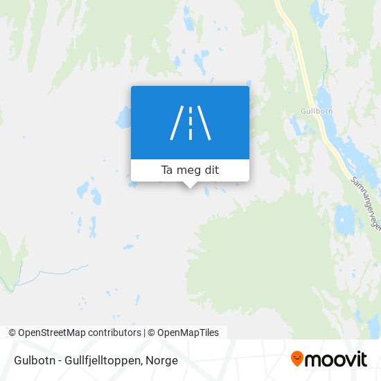 Gulbotn - Gullfjelltoppen kart