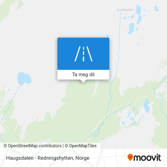 Haugsdalen - Redningshytten kart