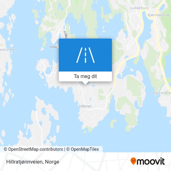 Hillratjønnveien kart