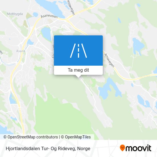 Hjortlandsdalen Tur- Og Rideveg kart