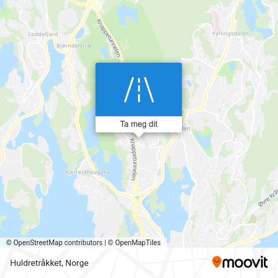 Huldretråkket kart