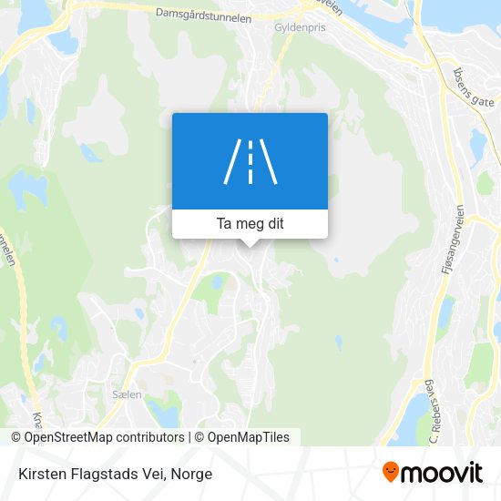 Kirsten Flagstads Vei kart