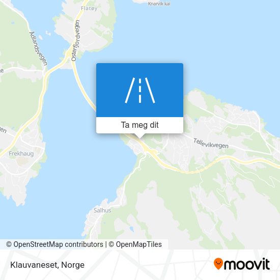 Klauvaneset kart