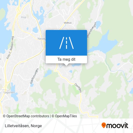 Lilletveitåsen kart
