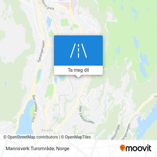 Mannsverk Turområde kart