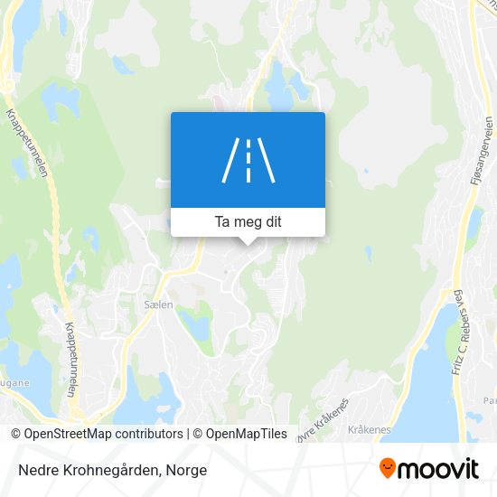 Nedre Krohnegården kart