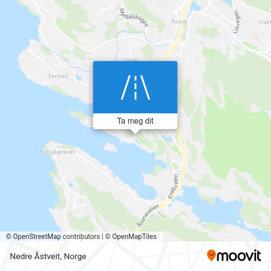 Nedre Åstveit kart