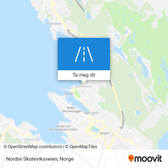 Nordre Skuteviksveien kart
