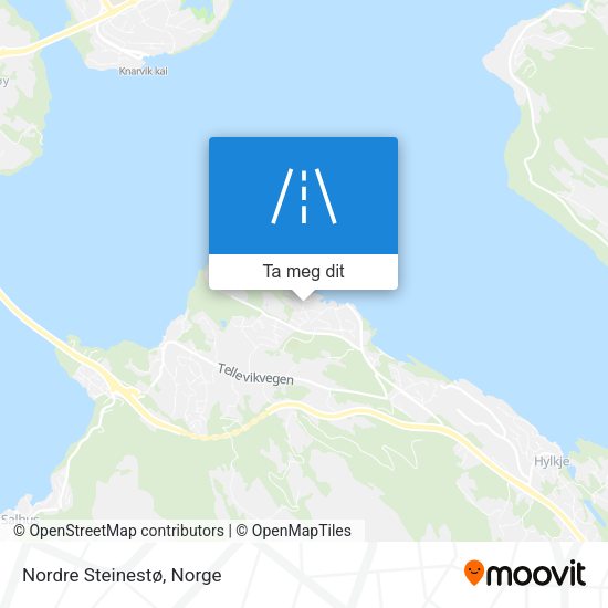 Nordre Steinestø kart