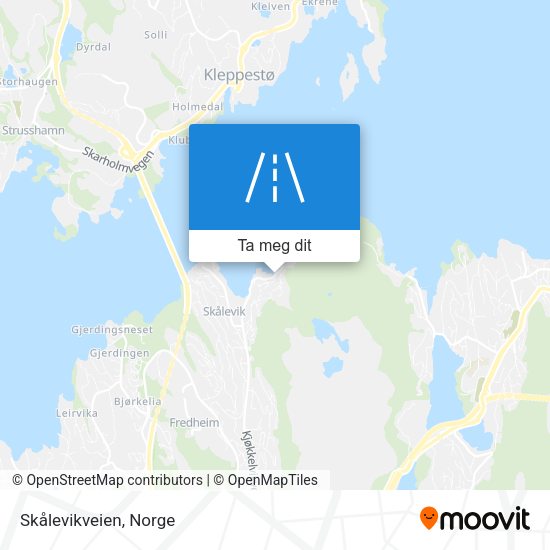 Skålevikveien kart