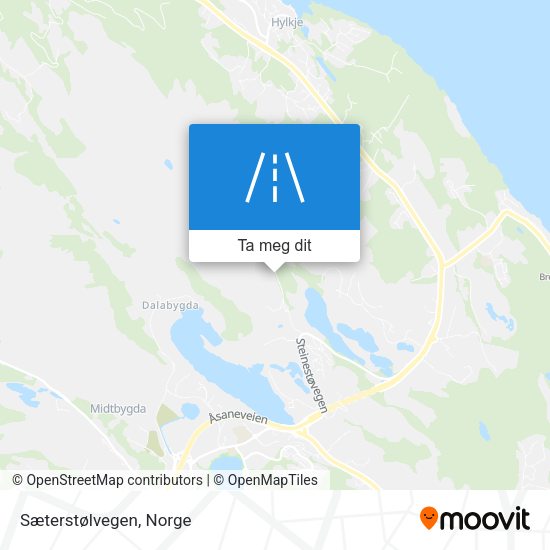 Sæterstølvegen kart