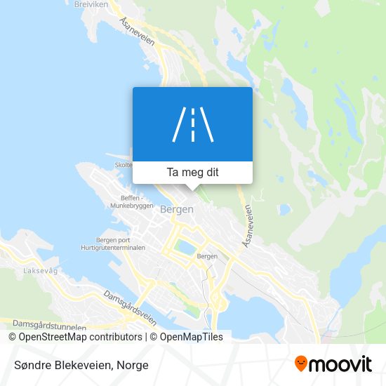 Søndre Blekeveien kart
