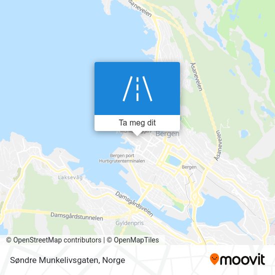 Søndre Munkelivsgaten kart