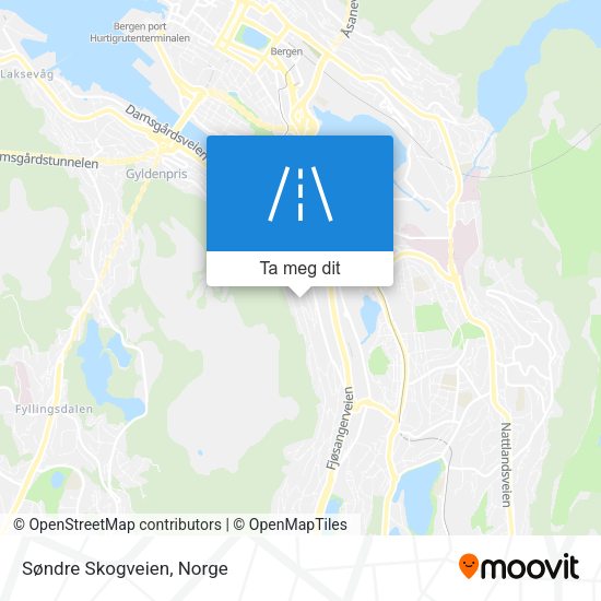 Søndre Skogveien kart