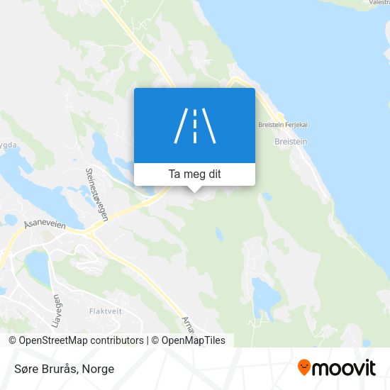 Søre Brurås kart