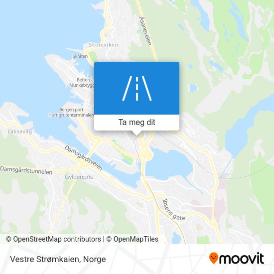 Vestre Strømkaien kart