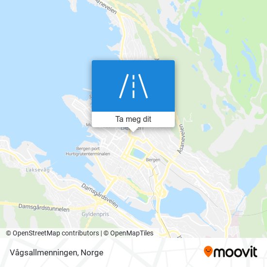 Vågsallmenningen kart