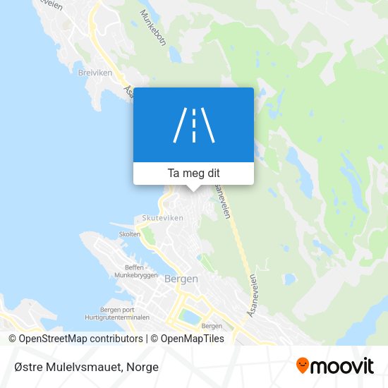 Østre Mulelvsmauet kart