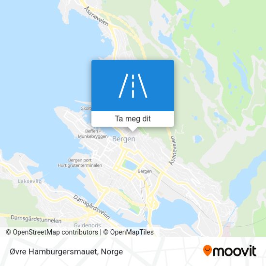 Øvre Hamburgersmauet kart
