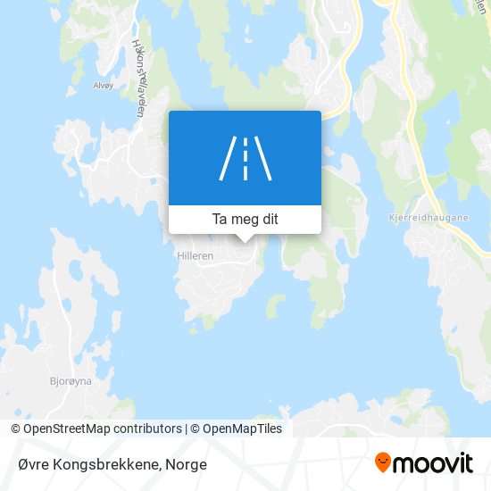 Øvre Kongsbrekkene kart