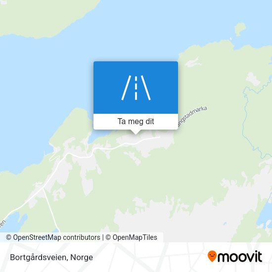 Bortgårdsveien kart