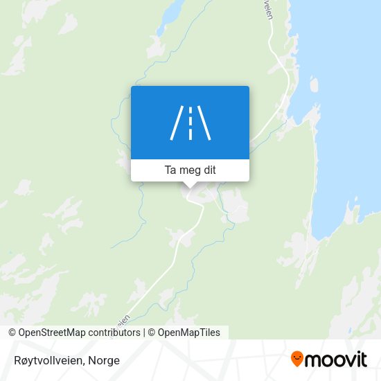 Røytvollveien kart