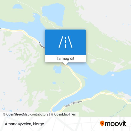 Årsandøyveien kart