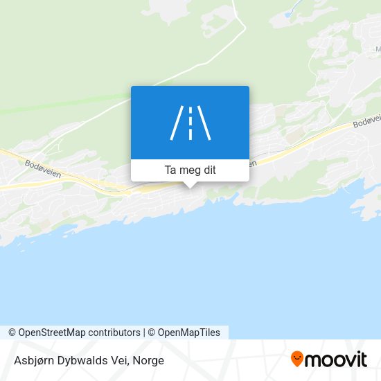 Asbjørn Dybwalds Vei kart