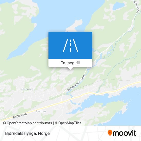 Bjørndalsslynga kart