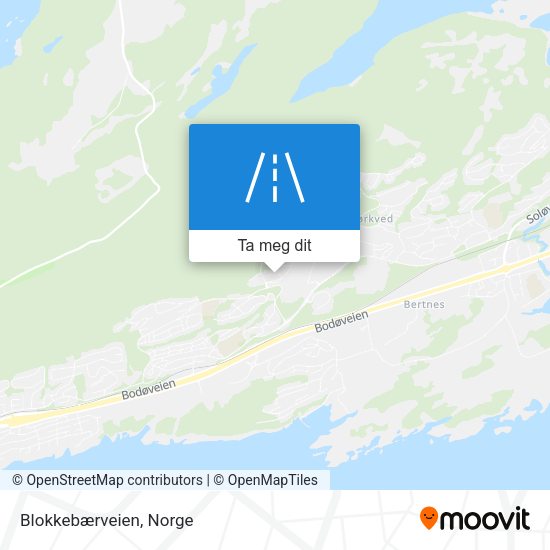 Blokkebærveien kart