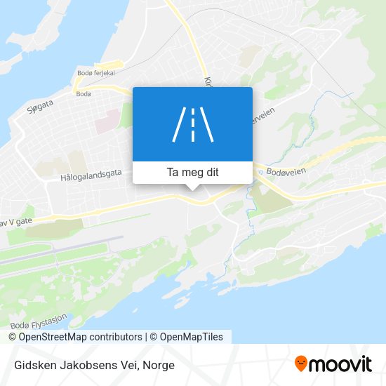 Gidsken Jakobsens Vei kart