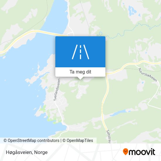 Høgåsveien kart