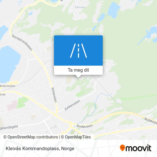 Kleivås Kommandoplass kart