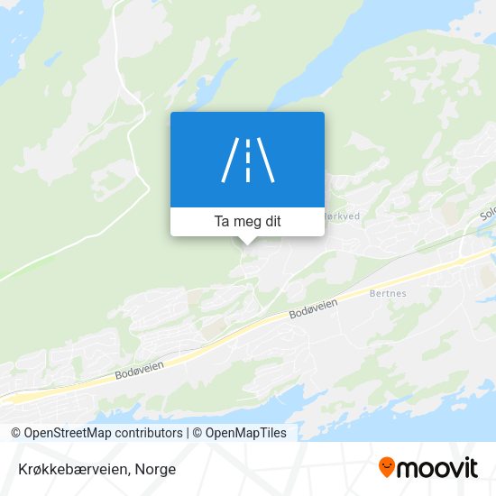 Krøkkebærveien kart