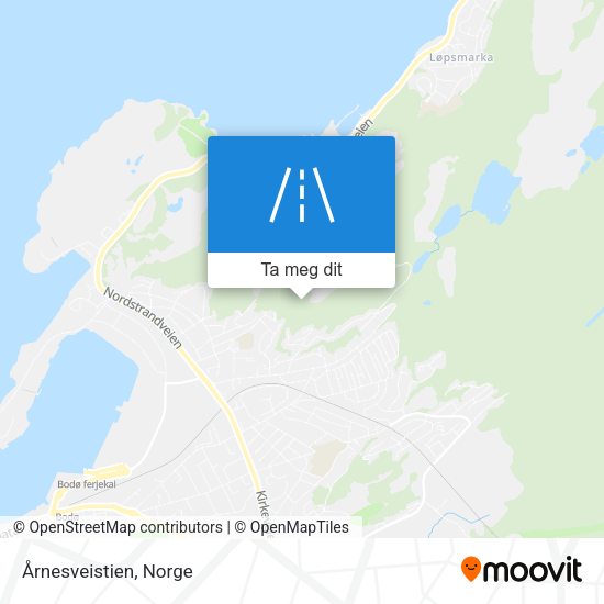 Årnesveistien kart