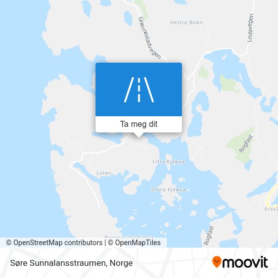Søre Sunnalansstraumen kart