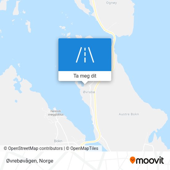 Øvrebøvågen kart