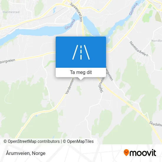 Årumveien kart