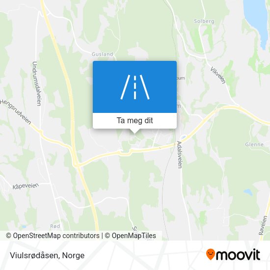 Viulsrødåsen kart