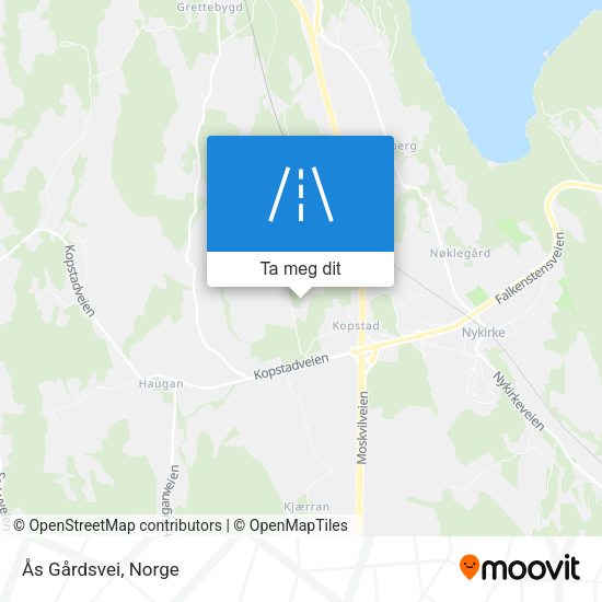 Ås Gårdsvei kart