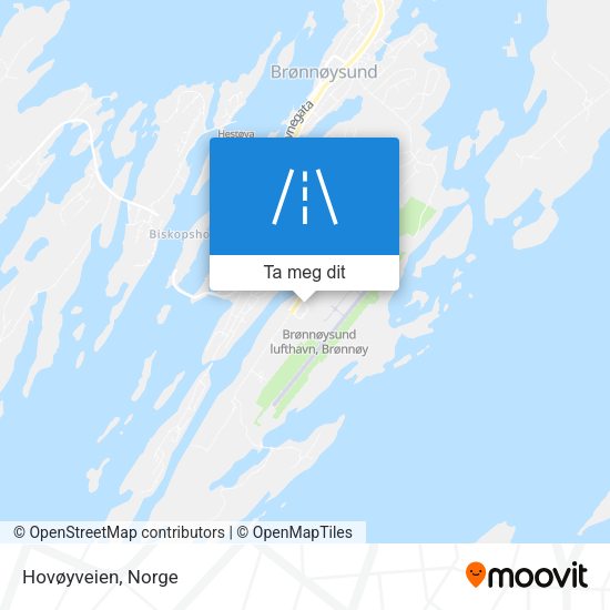 Hovøyveien kart