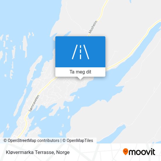 Kløvermarka Terrasse kart