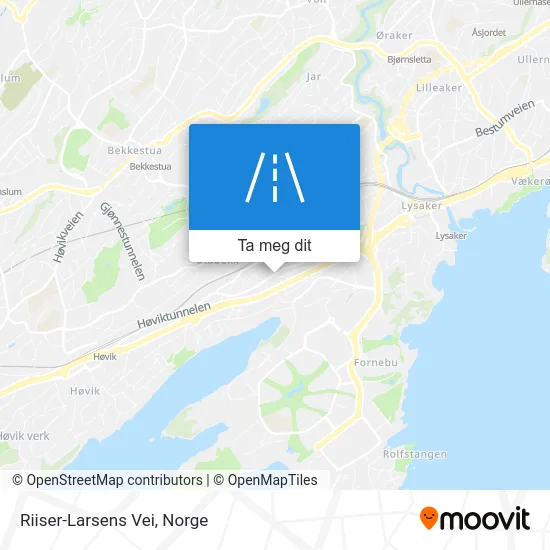Riiser-Larsens Vei kart