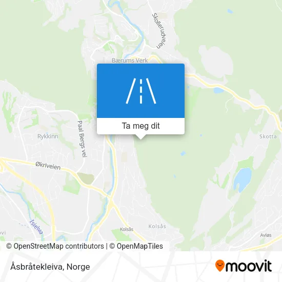 Åsbråtekleiva kart