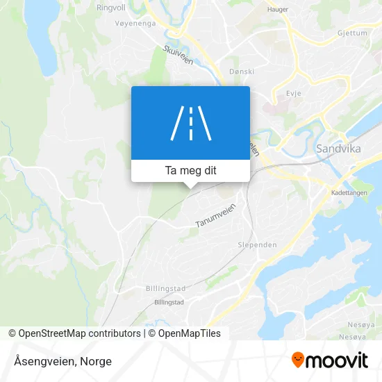 Åsengveien kart