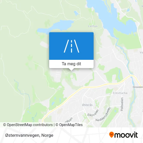 Østernvannvegen kart