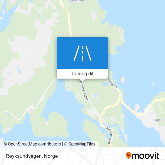Røyksundvegen kart
