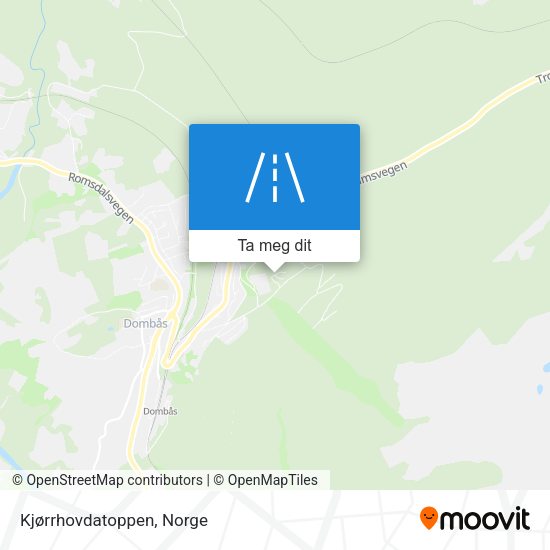 Kjørrhovdatoppen kart