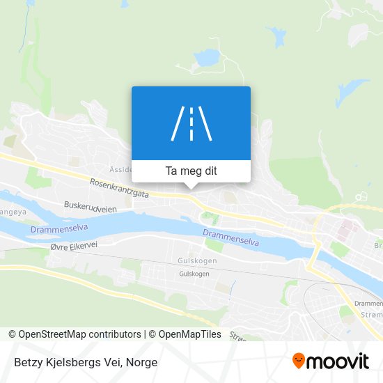 Betzy Kjelsbergs Vei kart
